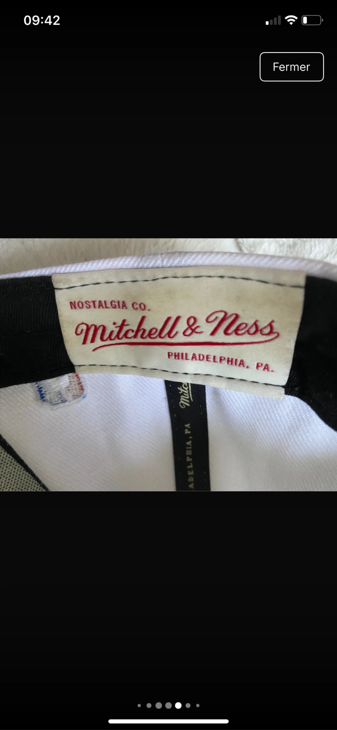 Boné Mitchell & Ness Chicago Bulls NBA Hardwood Classics Snapback branco/vermelho – photo 11